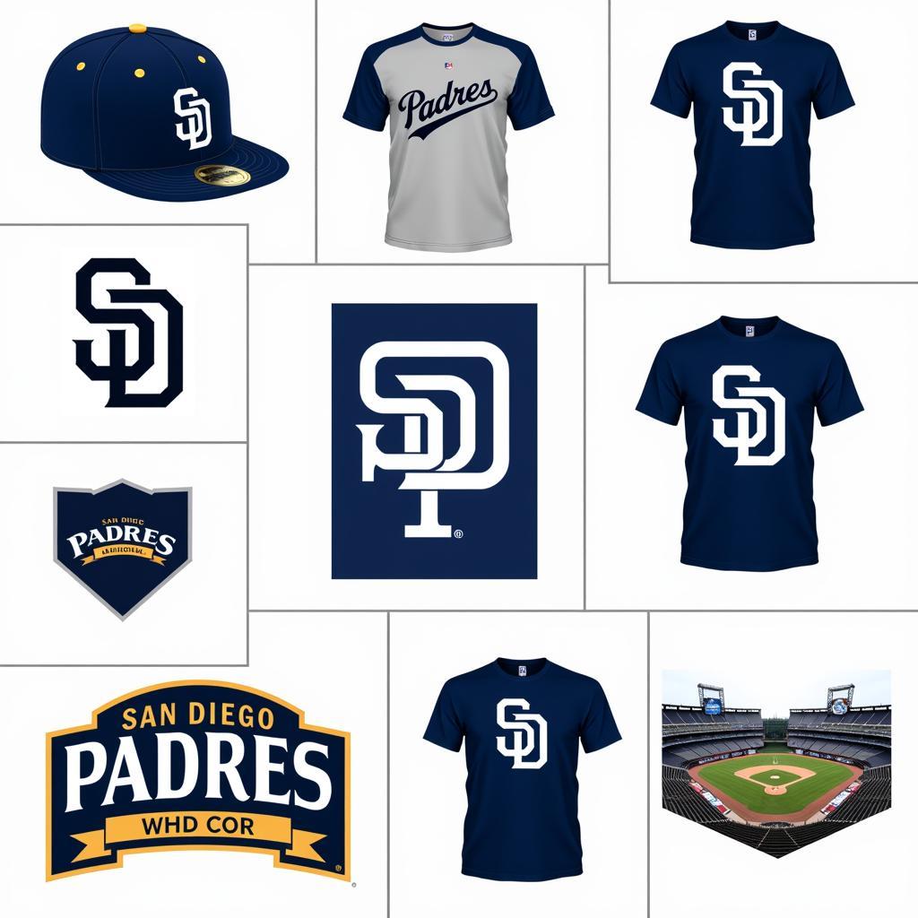 San Diego Padres Vector Logo Applications