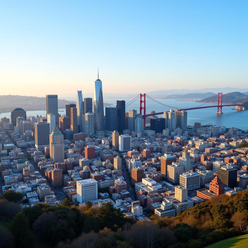 Vibrant San Francisco cityscape