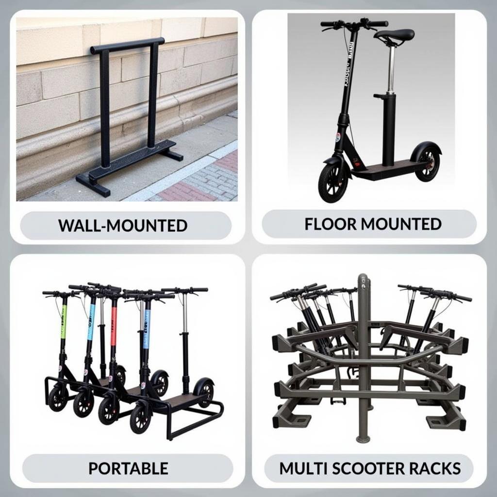 Different Types of Scooter Parking Racks