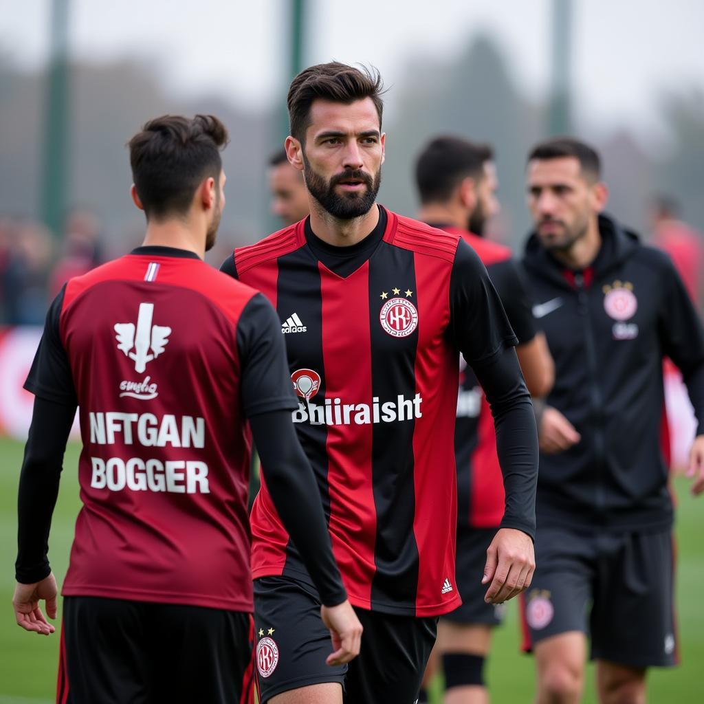 Besiktas players training