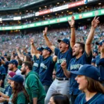 Seattle Mariners Fans Cheering