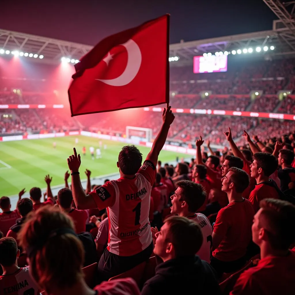 Beşiktaş Fans in Section 142, FedEx Field