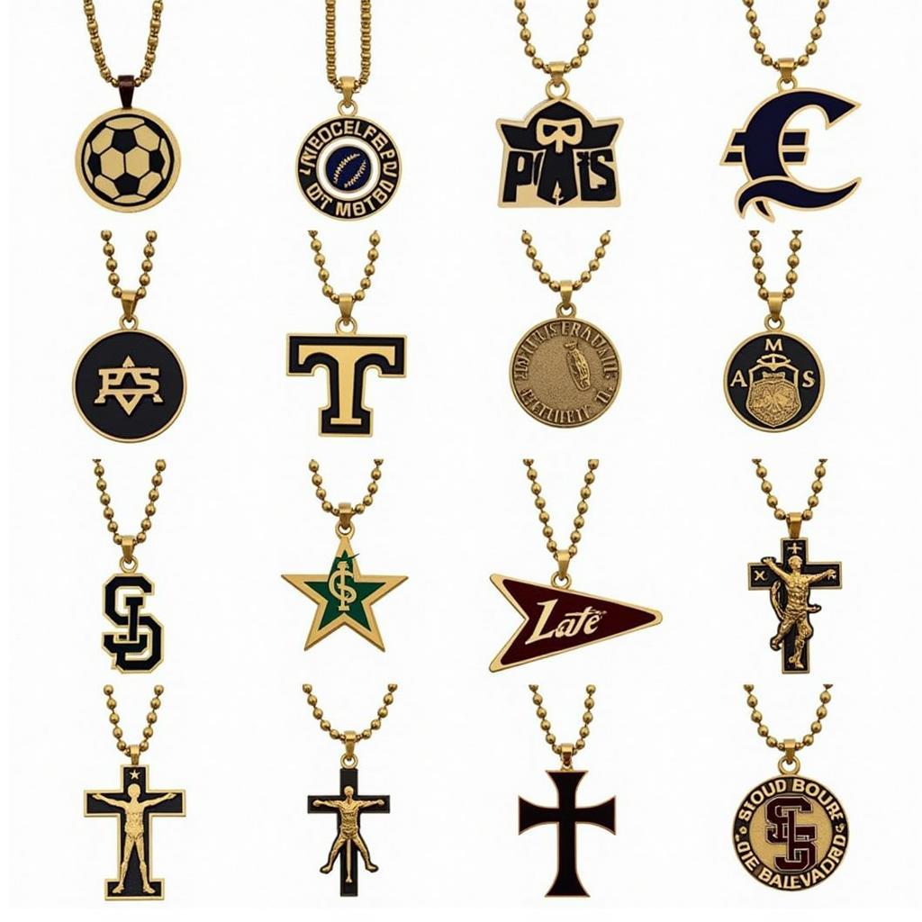 Selection of Sports Necklace Pendants