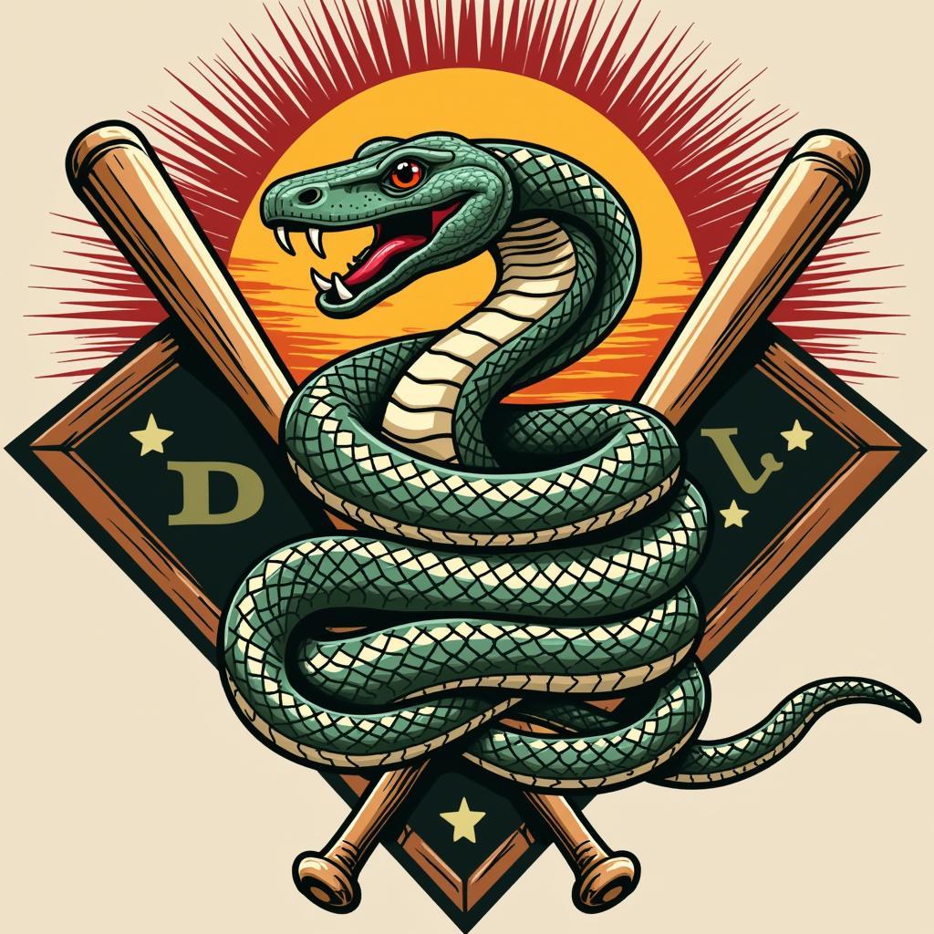 Original Serrano Diamondbacks Logo Design