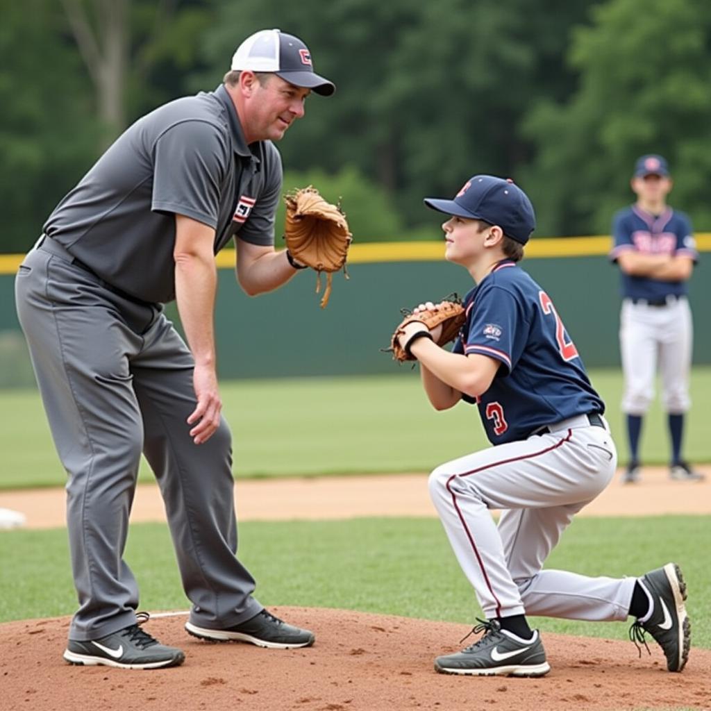 SFA Baseball Camp Pitching Lesson