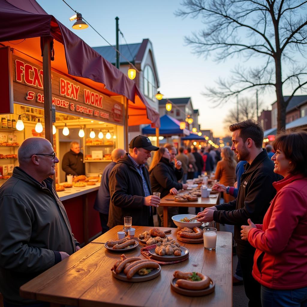 Celebrating Bratwurst at a Sheboygan Festival