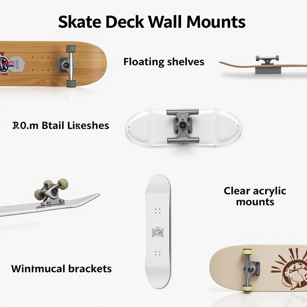 Different Types of Skate Deck Wall Mounts