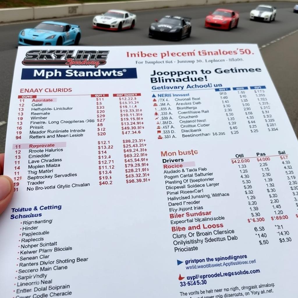 Skyline Speedway Schedule Details