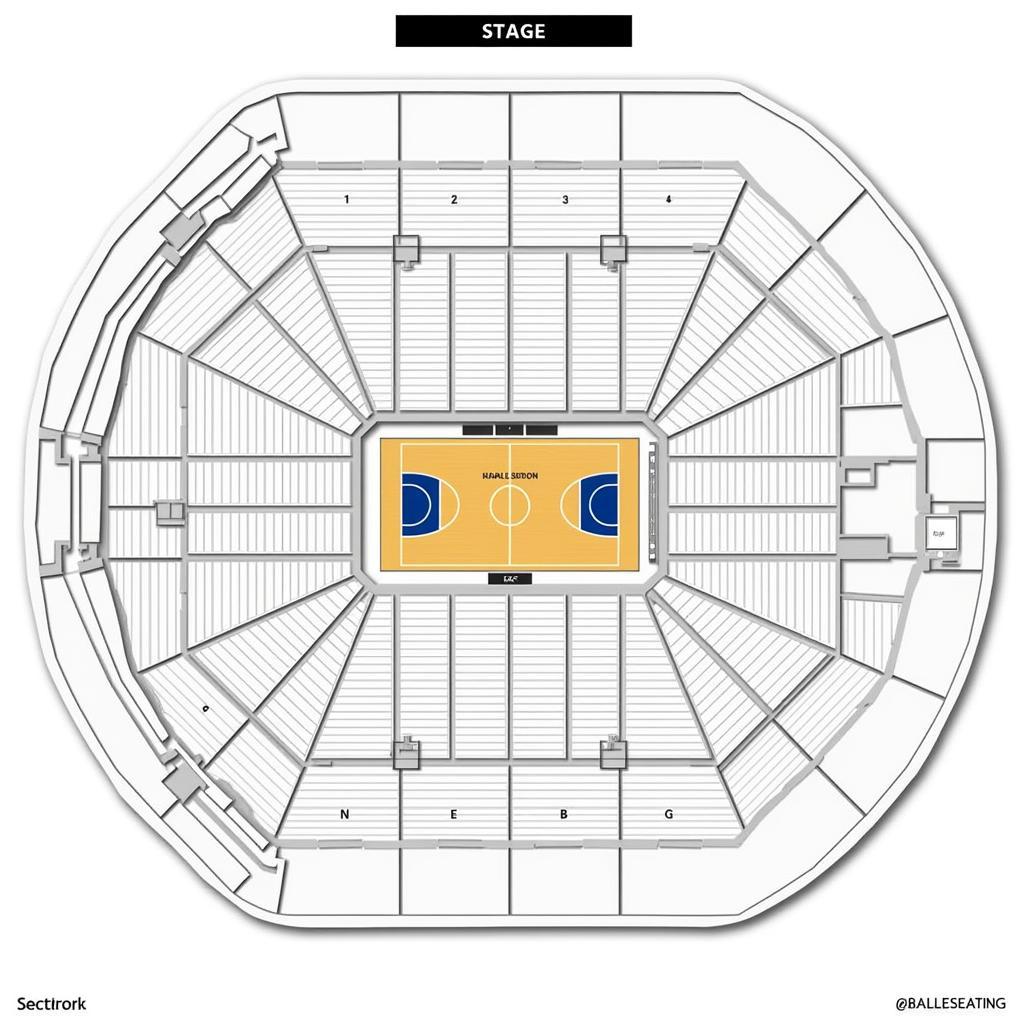 Smoothie King Center Seating Chart Overview