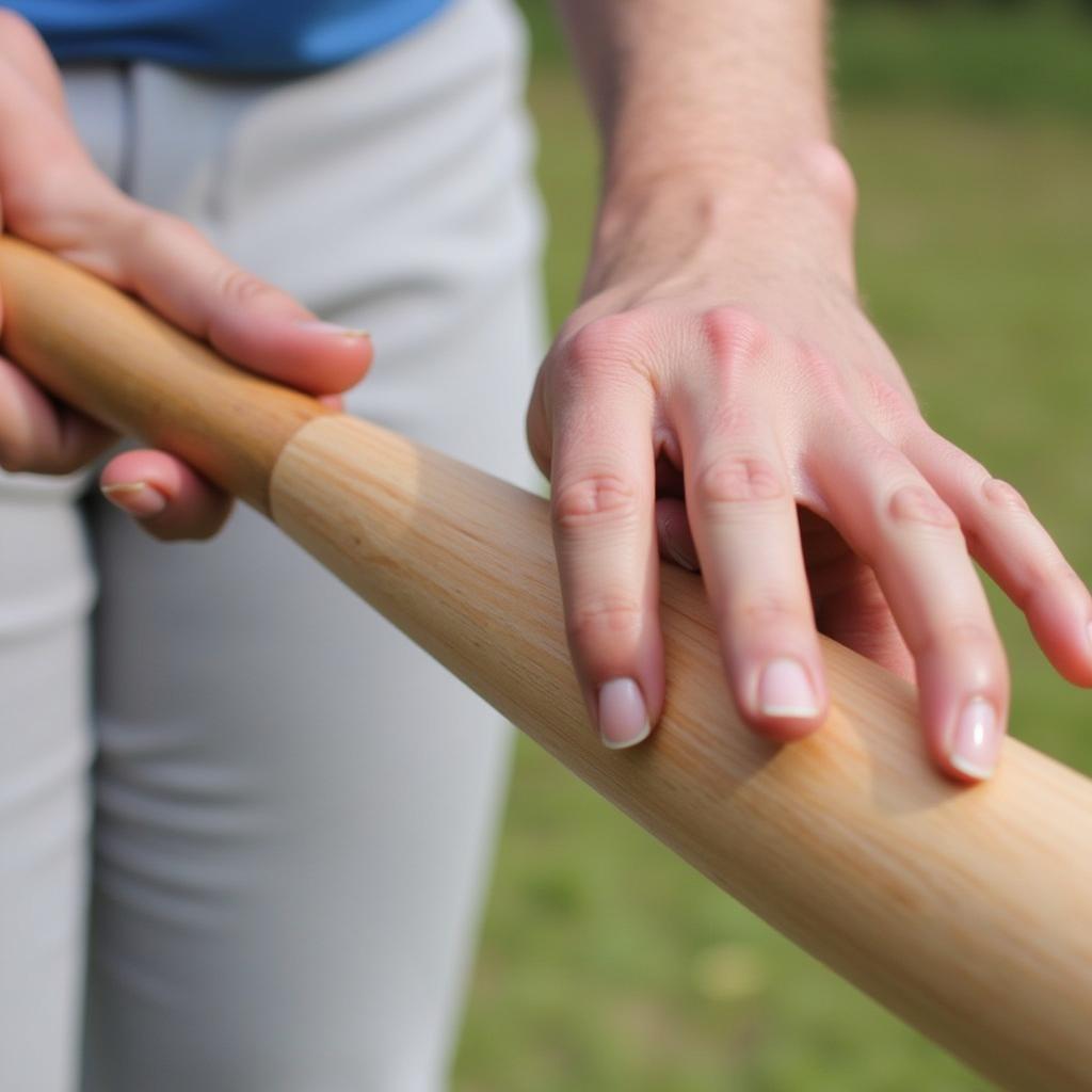 Proper Grip on a Soft Baseball Bat