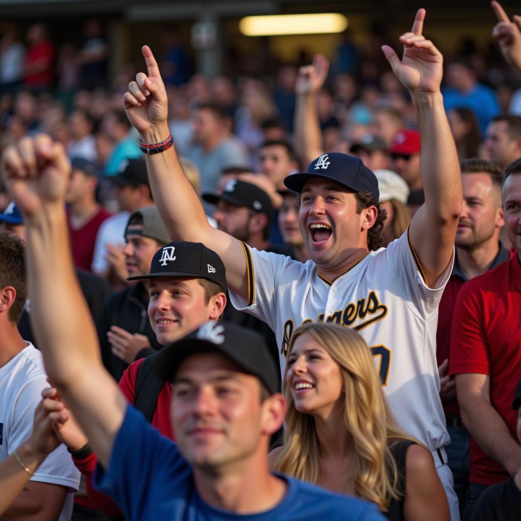 Southern League Baseball Fans Cheering