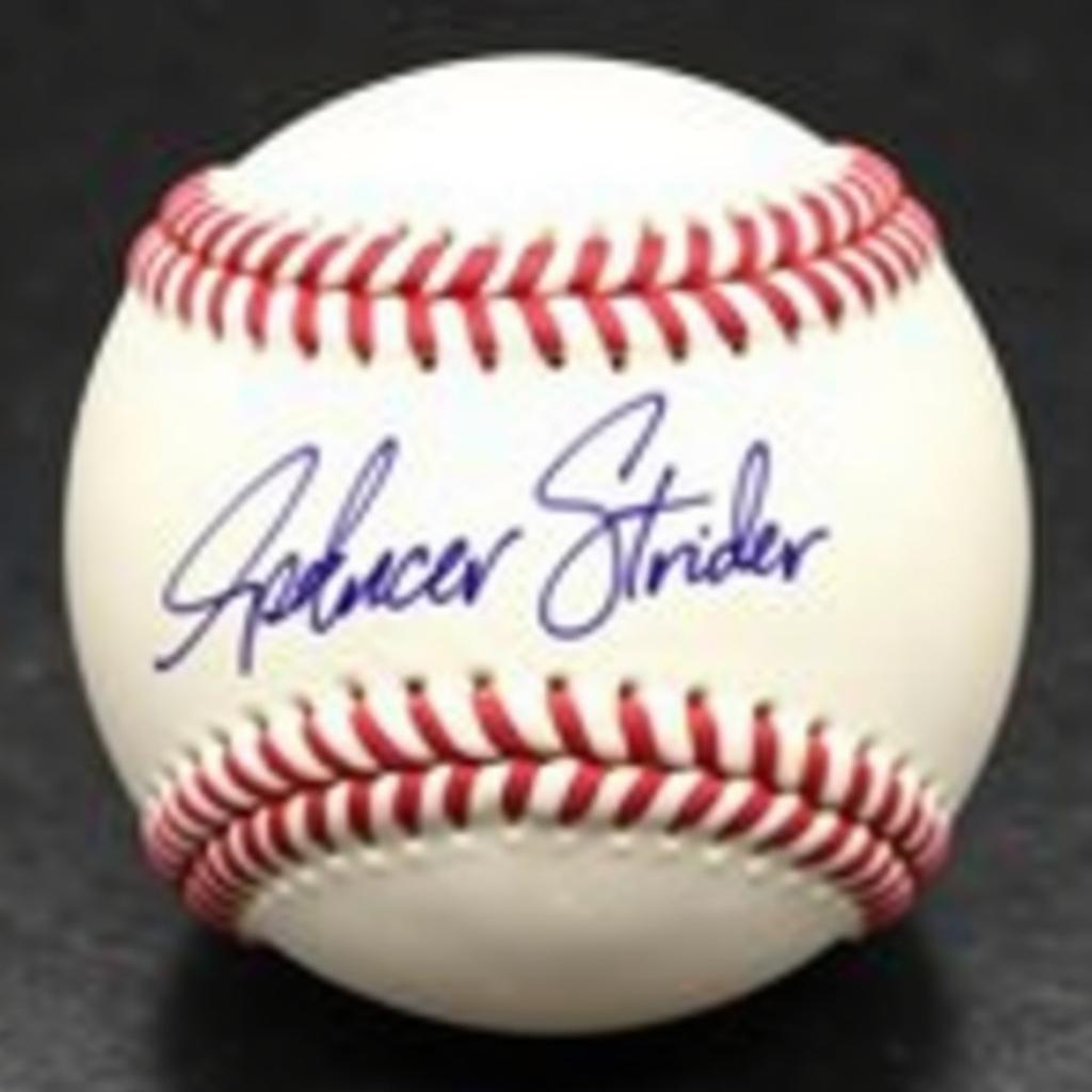 Spencer Strider Autographed Baseball