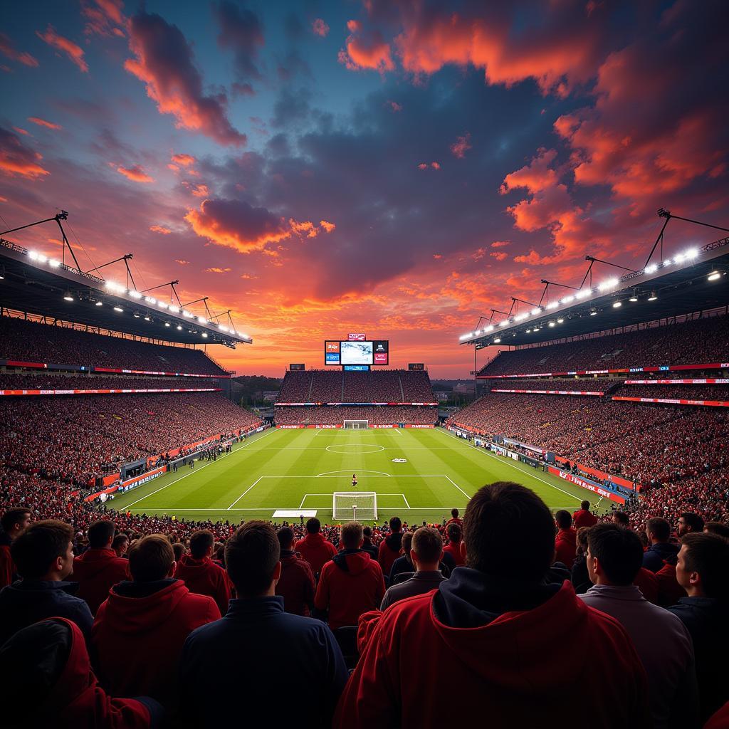 Image of enthusiastic fans cheering for their team