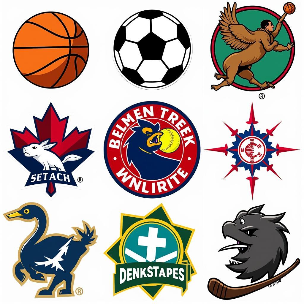 A Collage of Popular Sports Logos