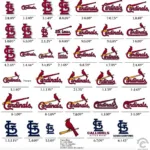 St. Louis Cardinals Car Decal Variety