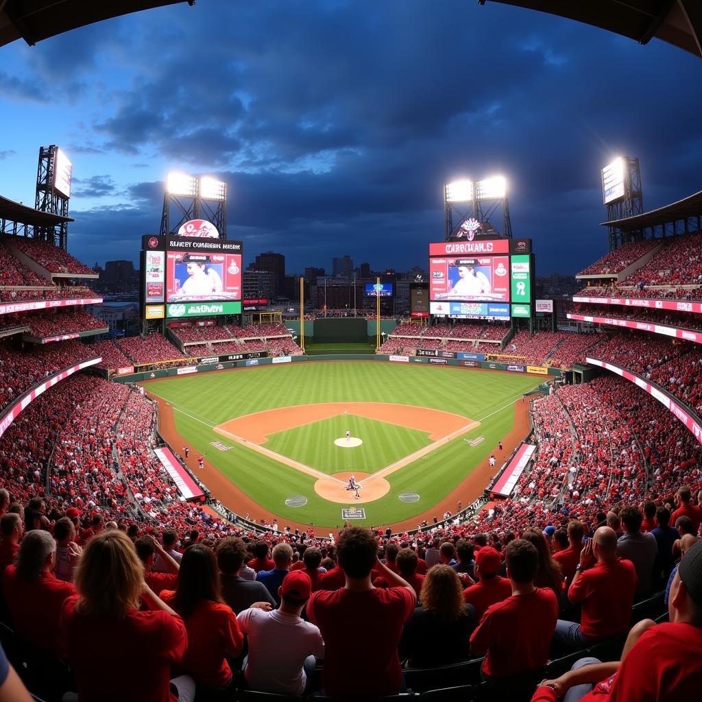 St. Louis Cardinals Fans at Busch Stadium