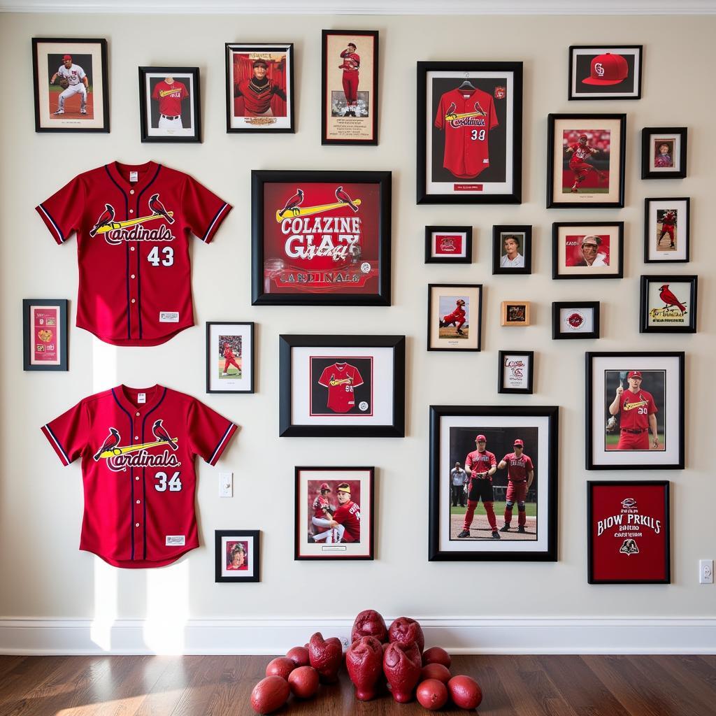 St. Louis Cardinals Themed Gallery Wall