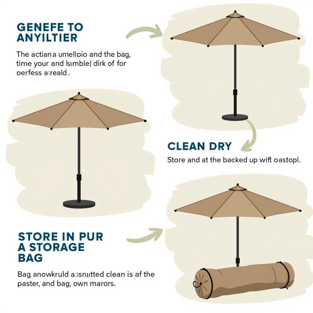 Steps to Store a Patio Umbrella Correctly