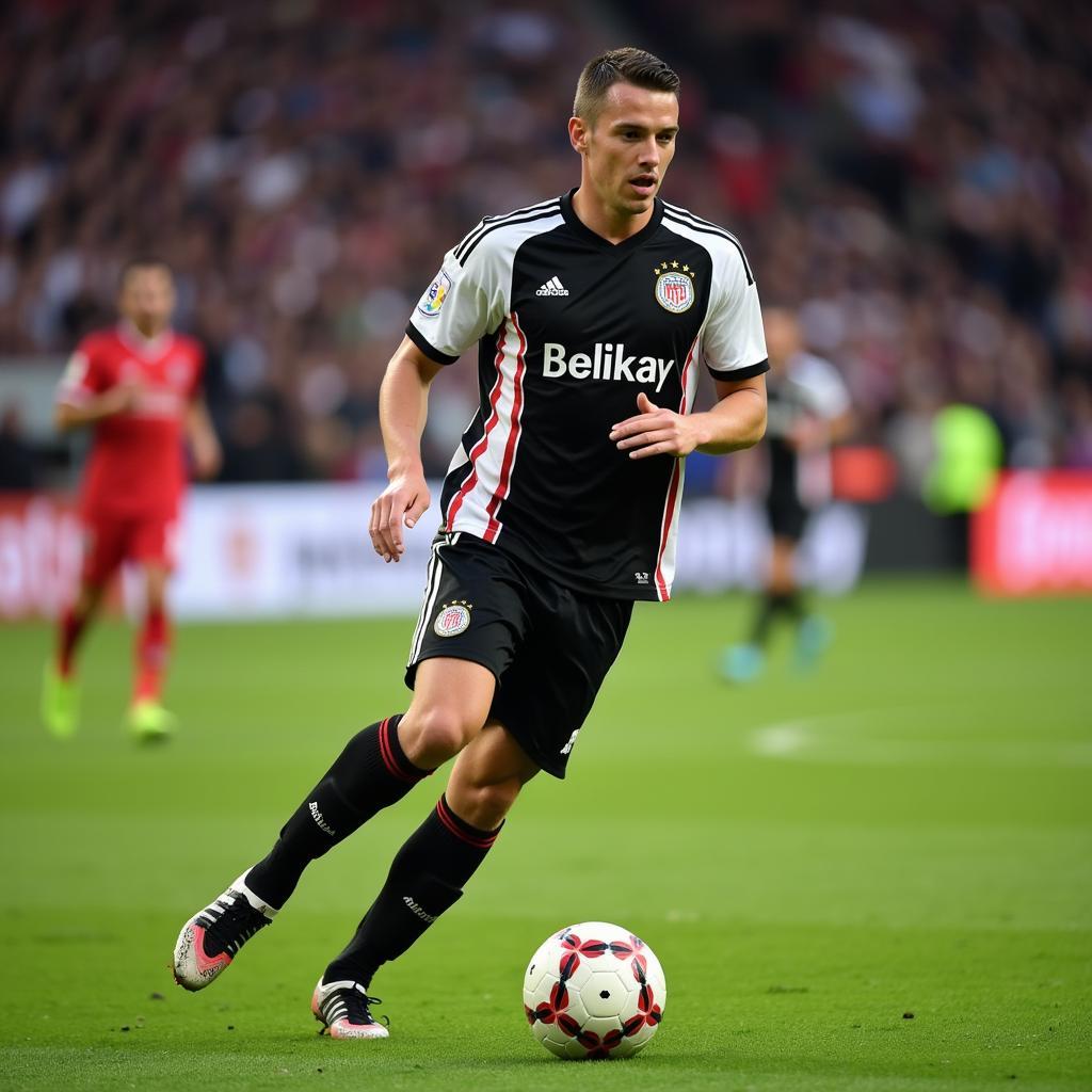 Steve Finley in his iconic Beşiktaş jersey