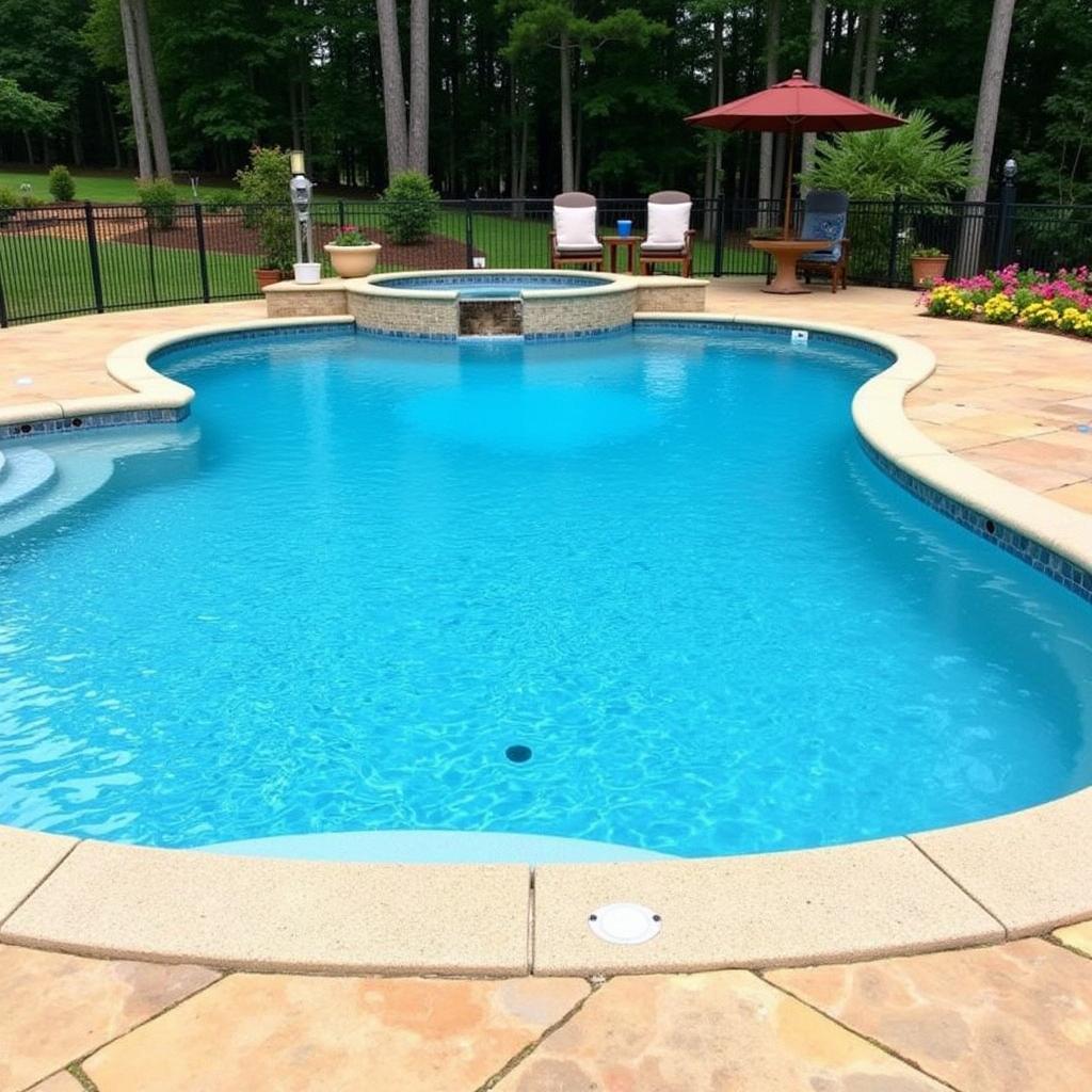 Stone pool coping covers for a natural look