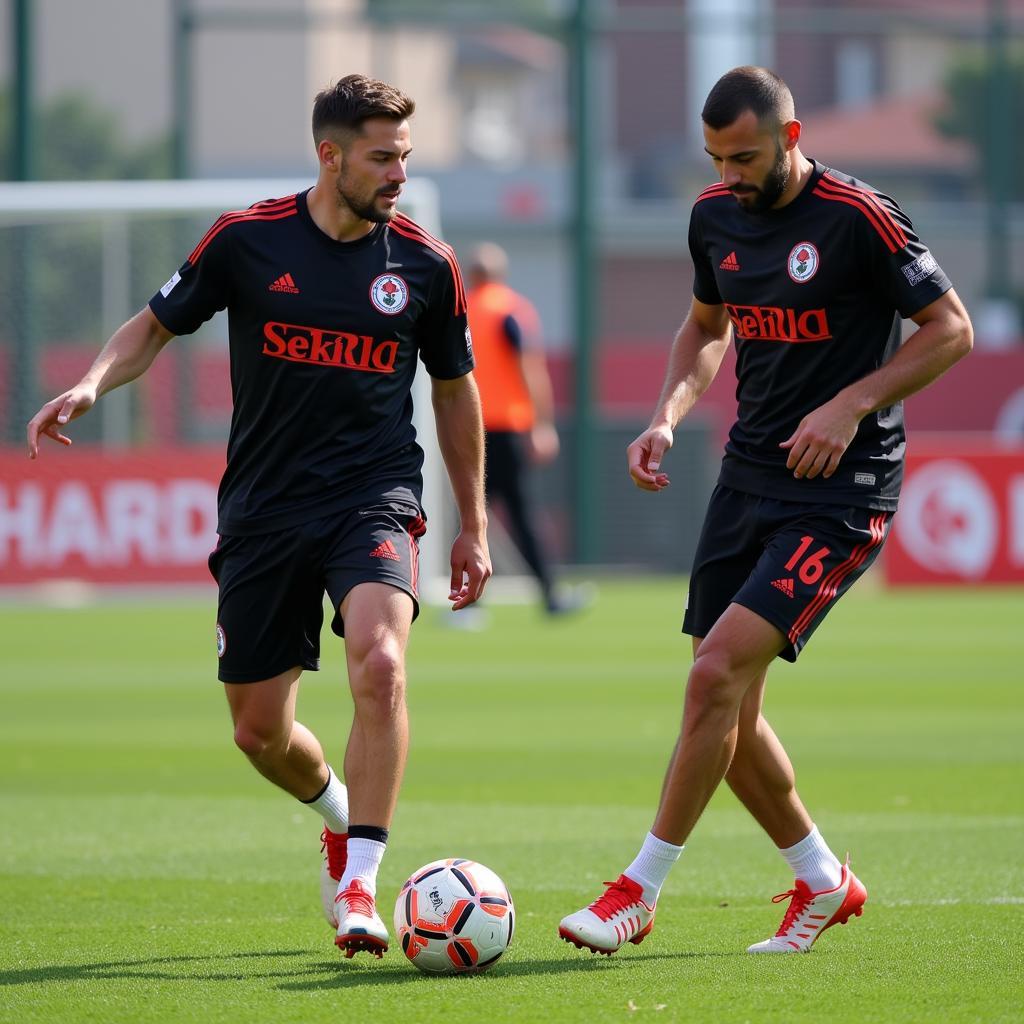 Strain Brothers Training with Besiktas