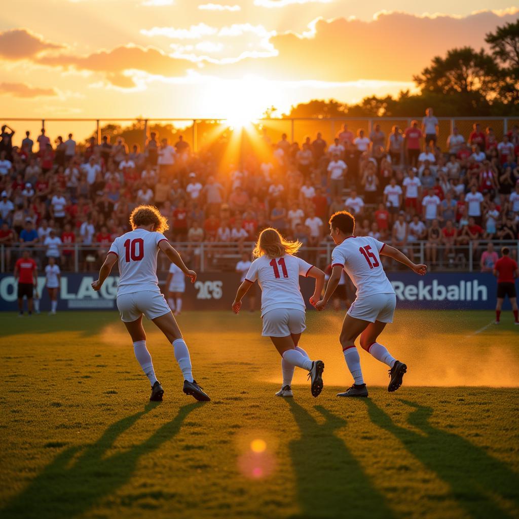 Sunset League game in action