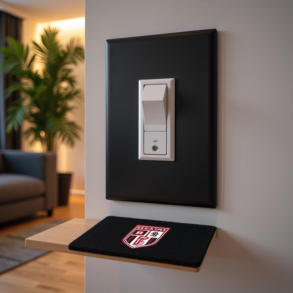 Besiktas-Themed Switch Mat in a Home Setting