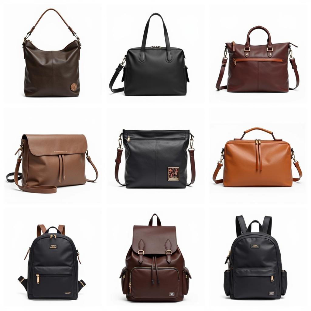 Different styles of purses designed for tablets