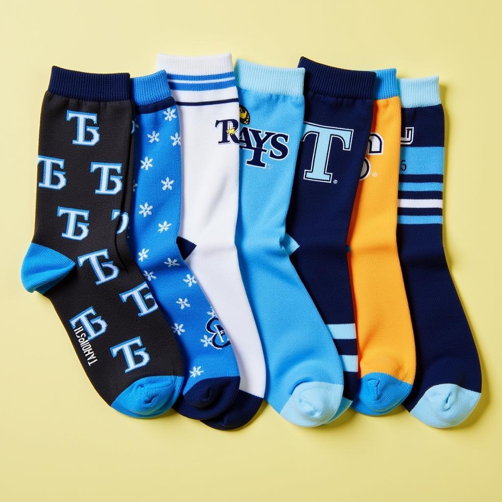 Collection of Tampa Bay Rays Socks