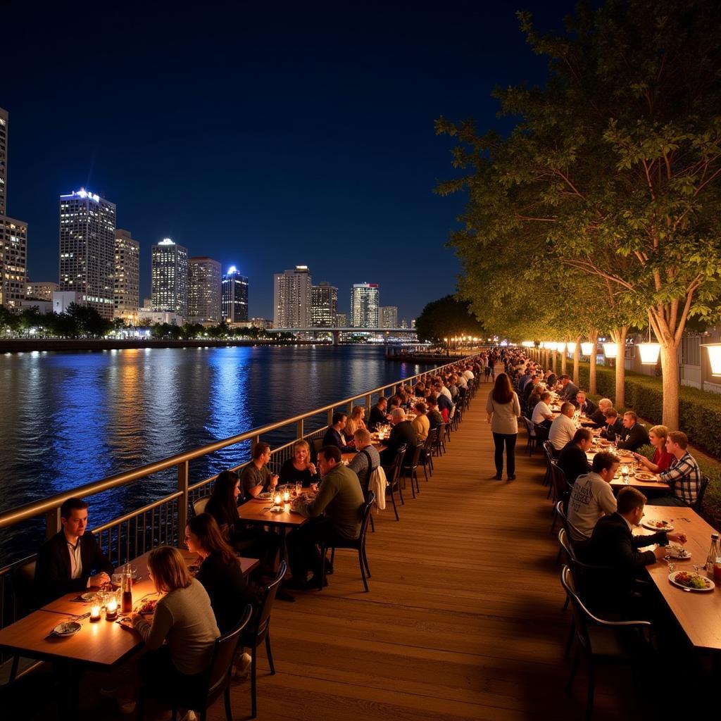 Tampa Riverwalk dining experience