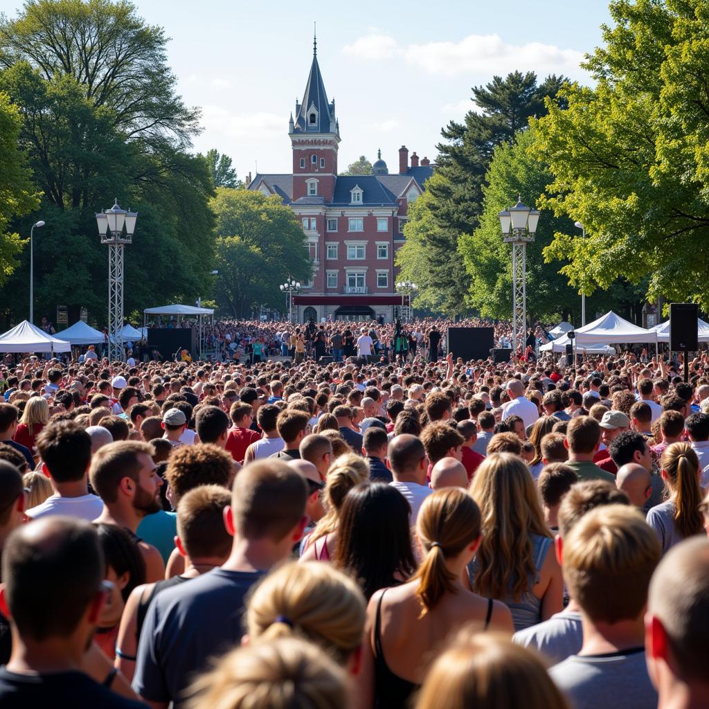 Tanner Park Concert Crowd