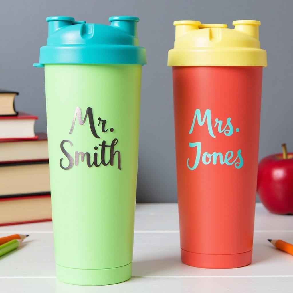 Personalized Teacher Appreciation Tumblers with Names