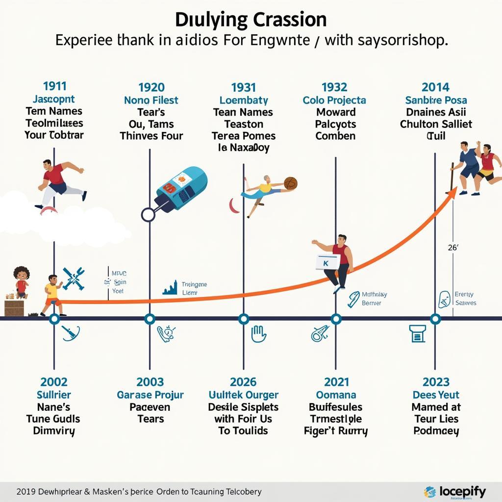 Historical timeline of team name changes