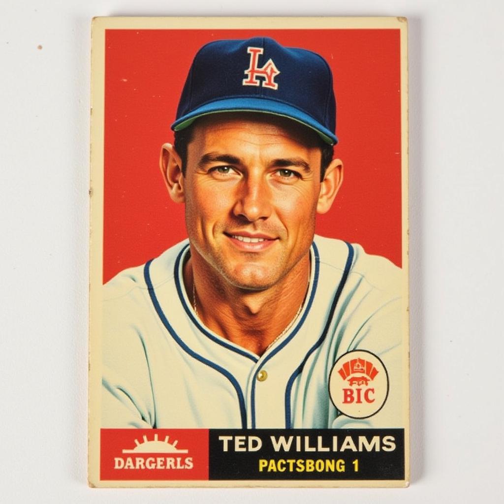 Ted Williams' 1956 Topps Baseball Card