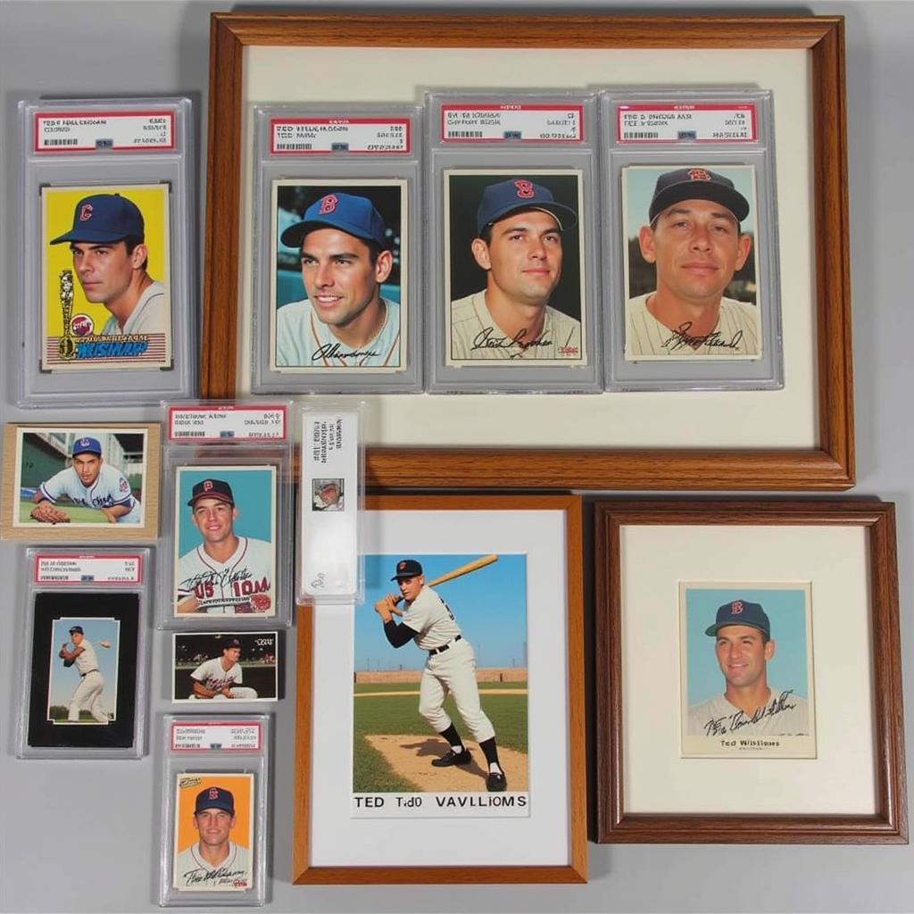 Displaying a Ted Williams Card Collection