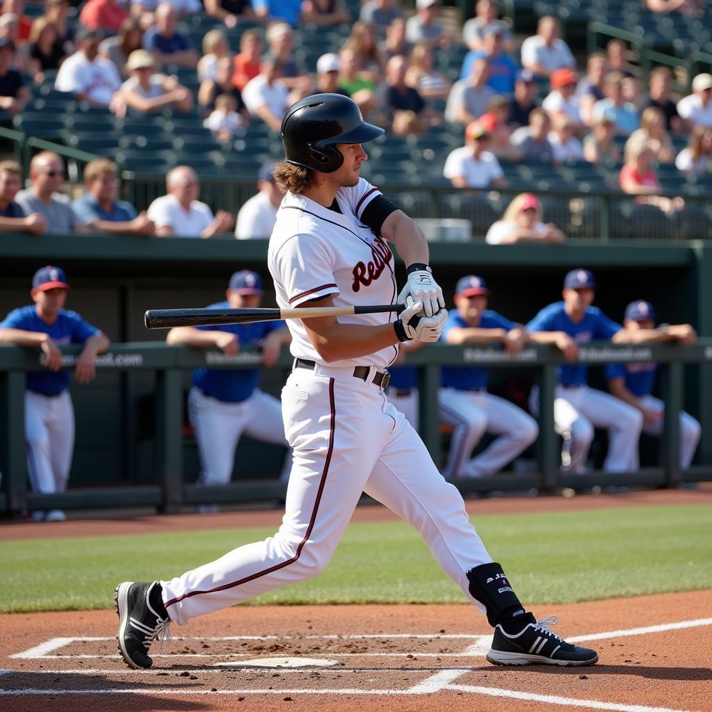 Batter Hitting a Texas Leaguer