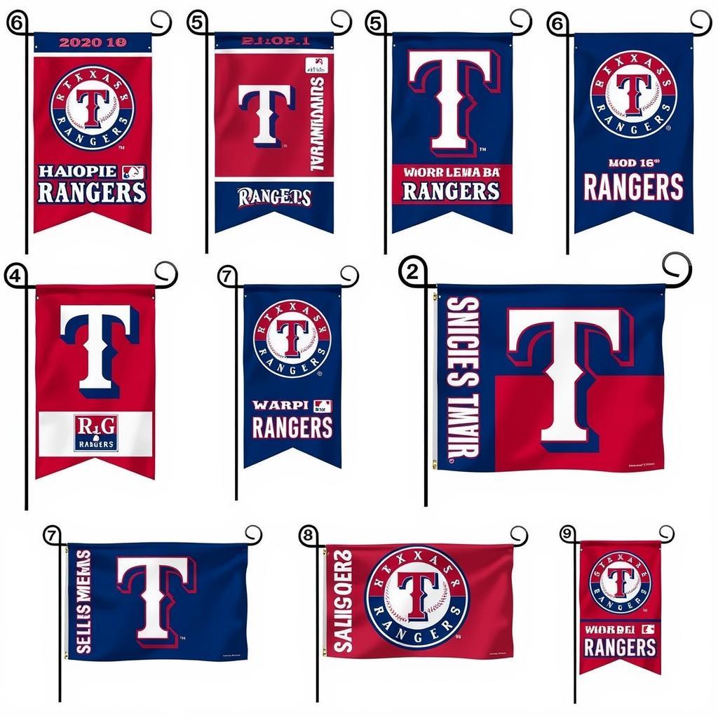 Texas Rangers Garden Flag Collection