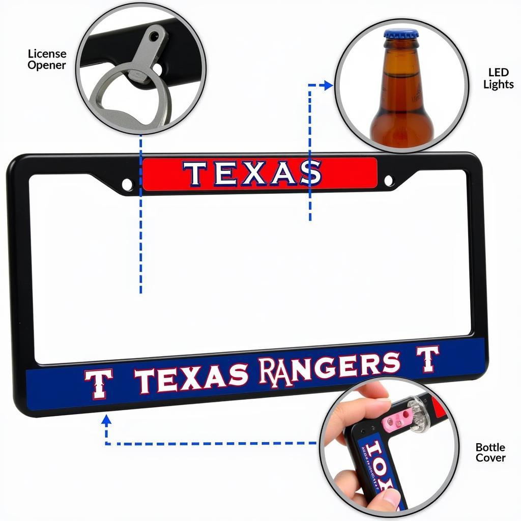 Texas Rangers License Plate Frames: Exploring Unique Features 