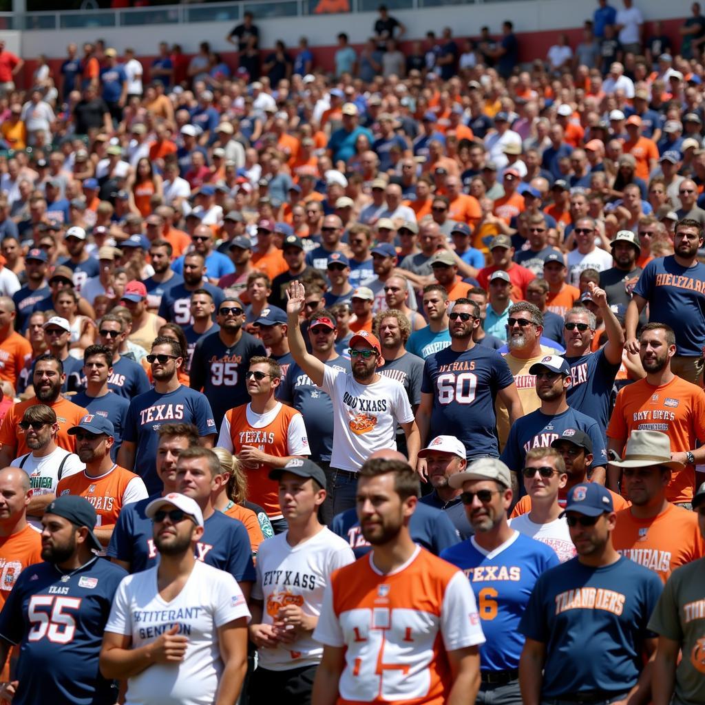 Texas Sports Fans Cheering