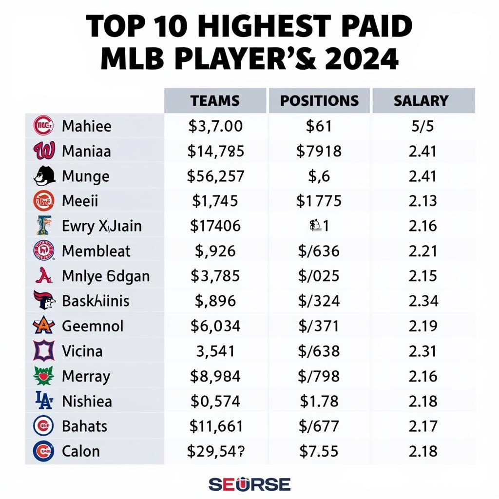 Breakdown of Highest MLB Salaries in 2024