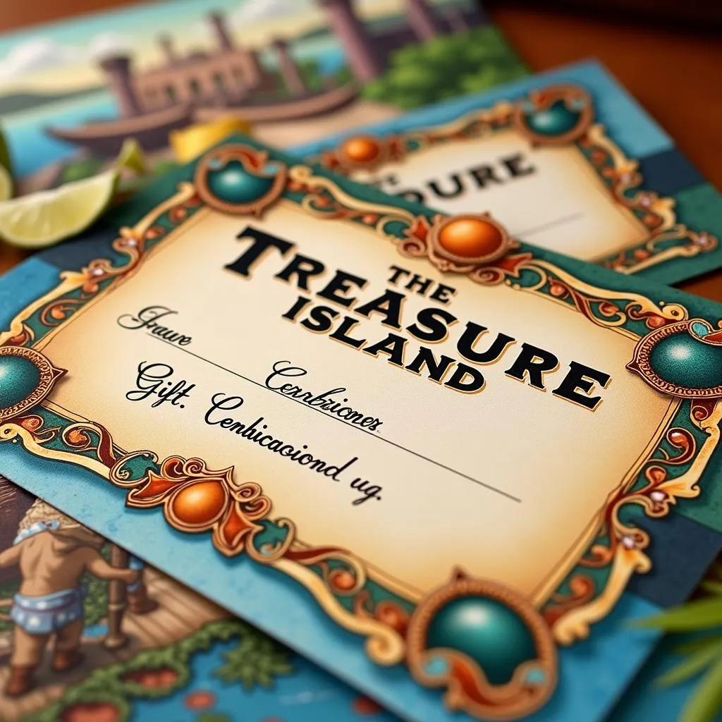 Treasure Island Gift Certificate Design