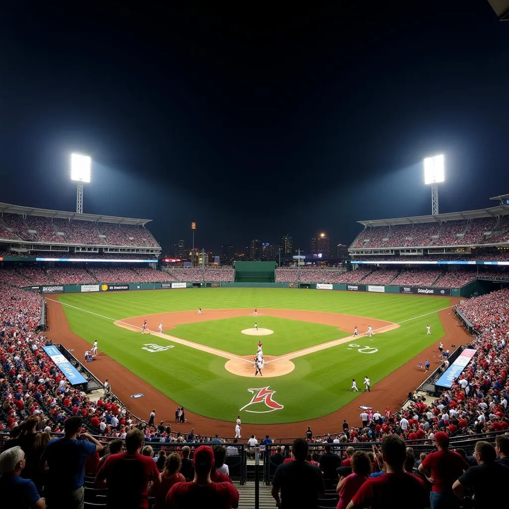 A Triple-A Baseball game in action