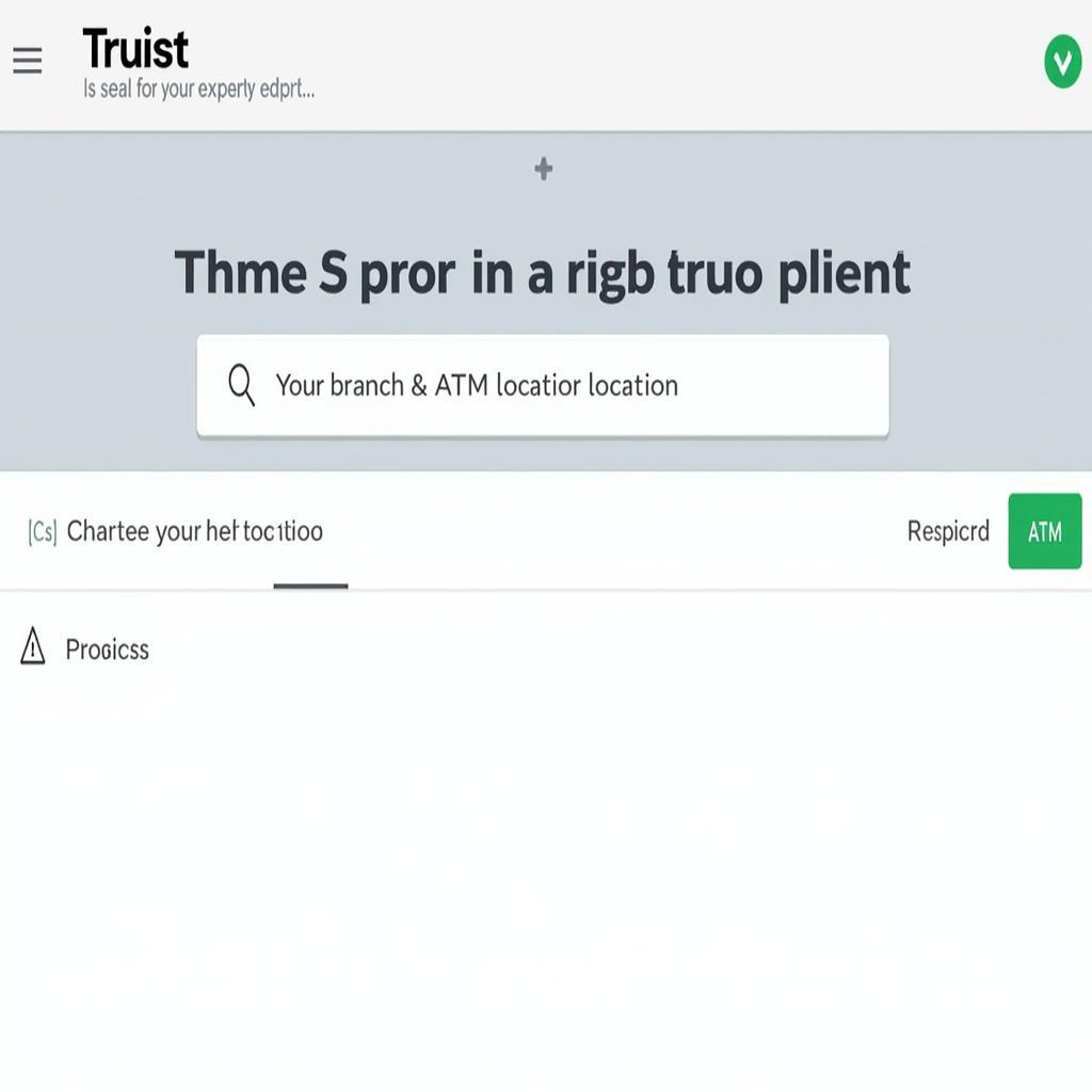 Truist website locator tool