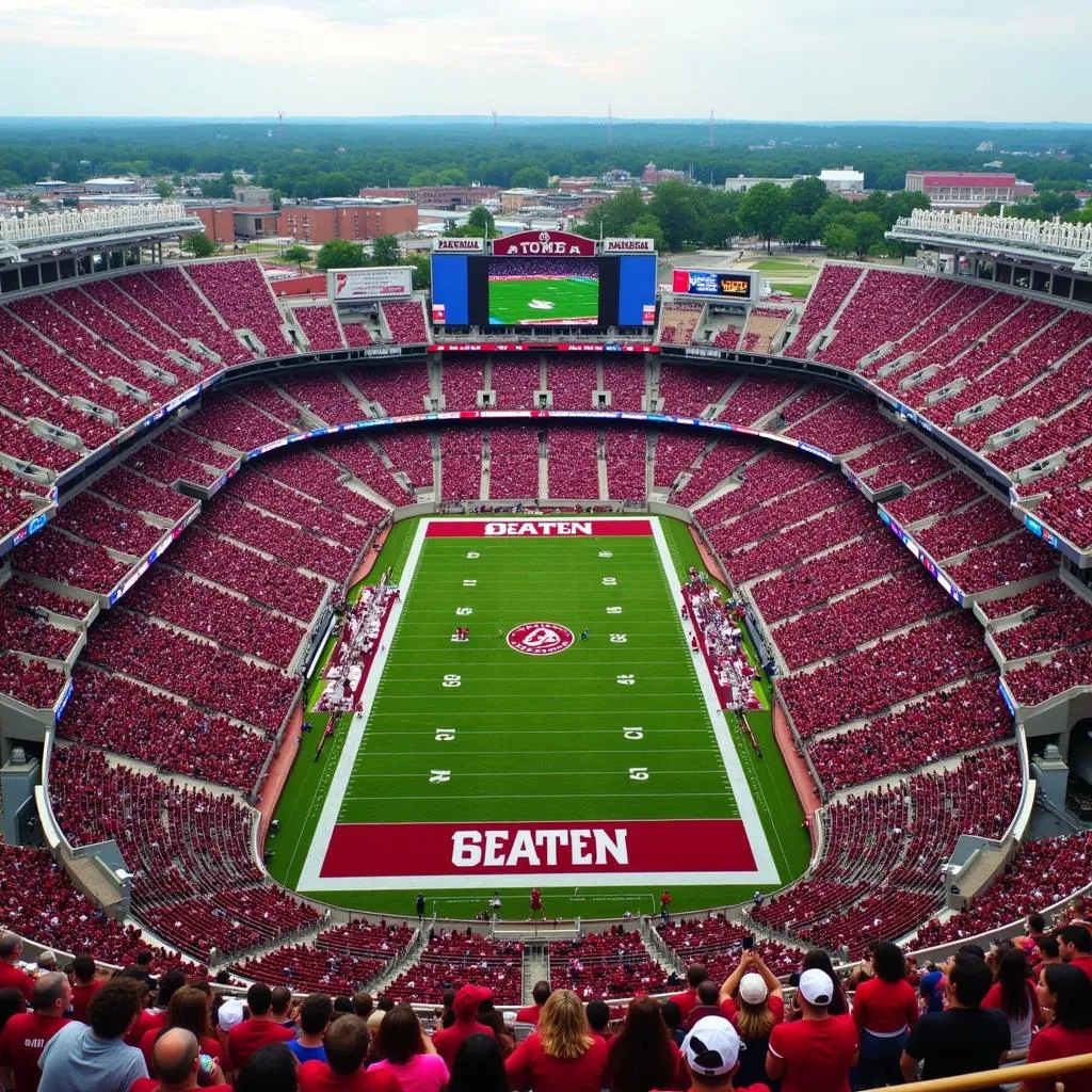 Bryant-Denny Stadium in Tuscaloosa