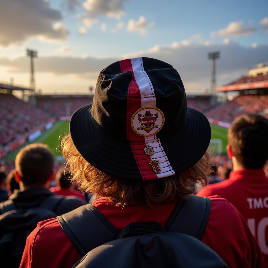 Beşiktaş fan wearing a Twice Bucket Hat at Vodafone Park