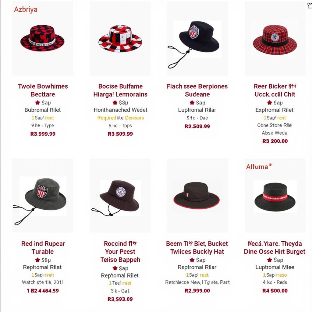 The official Beşiktaş online store showcasing Twice Bucket Hats