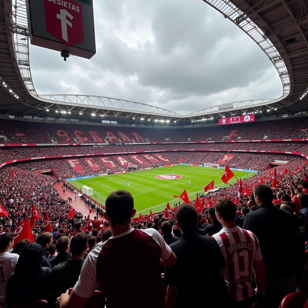 Besiktas fans celebrating a goal