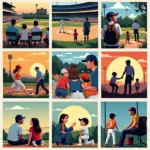 Images Depicting the Cultural Significance of Baseball in the US