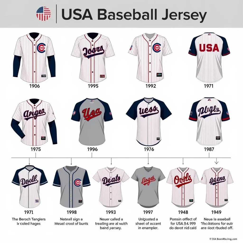 USA Baseball Jersey Evolution Through the Years