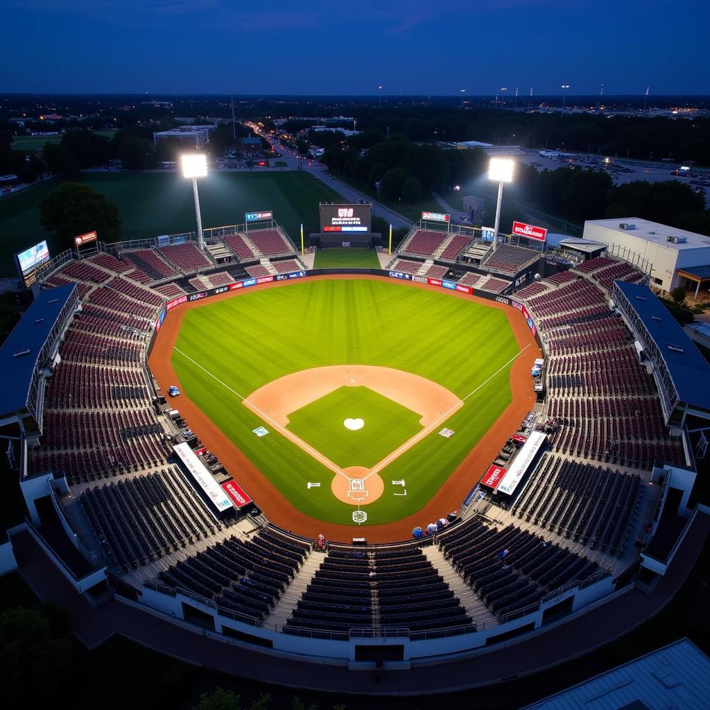 Aerial View of USA Softball Hall of Fame Stadium